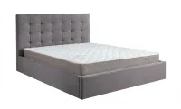 Set Pat Tapițat Cremona KJB5734 Gri cu saltea Bonell si Somieră rabatabilă, 160x200 cm 8