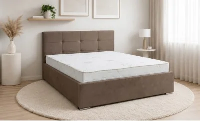 Set Pat Fresh cu Saltea Aloe Vera și Somieră Rabatabilă, 160x200, Maro Deschis 160x200