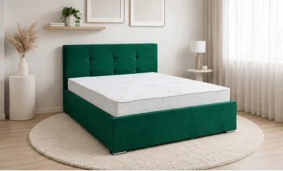 Set Pat Fresh cu Saltea Aloe Vera și Somieră Rabatabilă, 160x200, Verde 