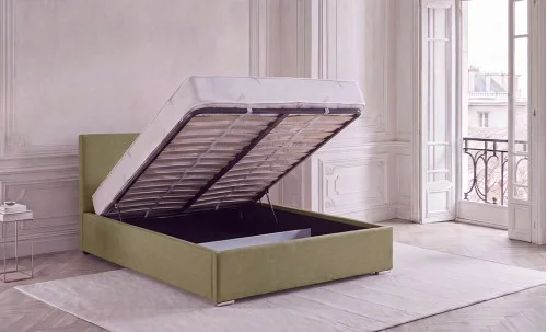 Set Pat Fresh cu Saltea Aloe Vera și Somieră Rabatabilă, 180x200, Verde Olive 