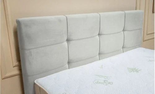 Set Pat Fresh cu Saltea Aloe Vera și Somieră Rabatabilă, 160x200, Gri Deschis 