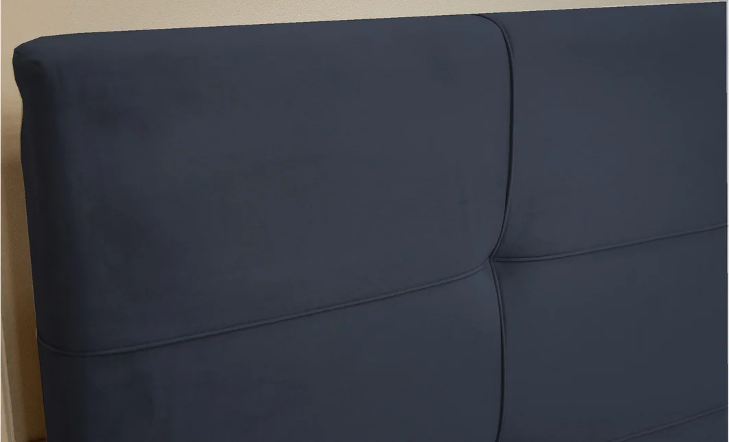 Set Pat Fresh cu Saltea și Somieră Rabatabilă, 140x200, Albastru Închis  6