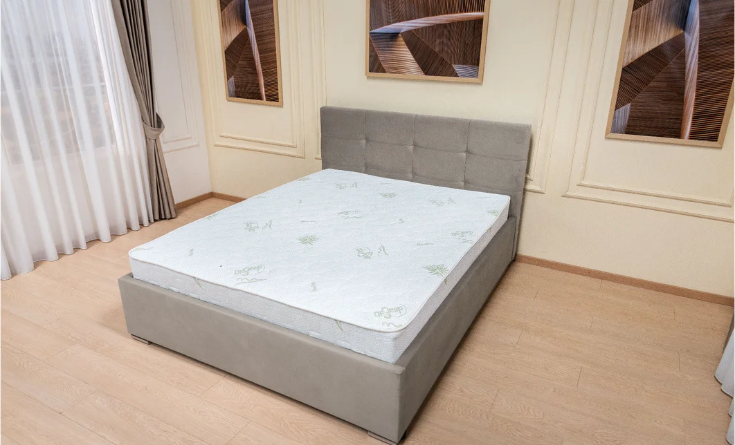 Set Pat Fresh cu Saltea Aloe Vera și Somieră Rabatabilă, 140x200, Ecru Închis  6