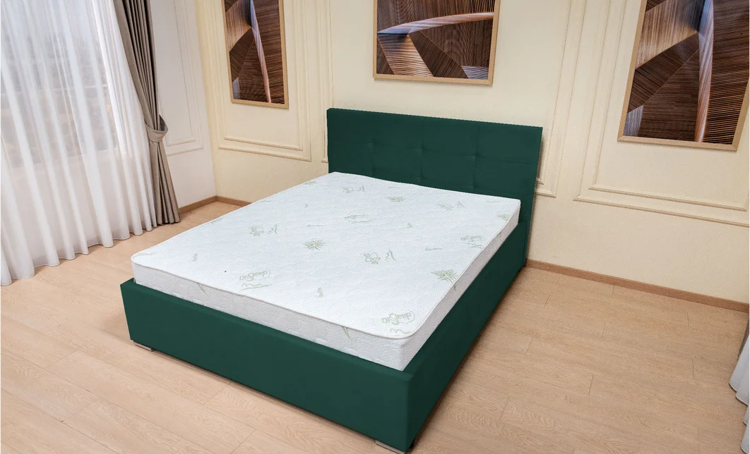 Set Pat Fresh Aloe Vera cu Saltea și Somieră Rabatabilă, 180x200, Verde Smarald  9