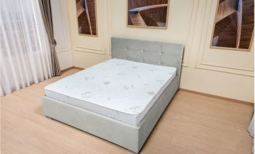 Set Pat Fresh cu Saltea Aloe Vera și Somieră Rabatabilă, 160x200, Gri Deschis 