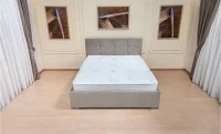 Set Pat Fresh cu Saltea Aloe Vera și Somieră Rabatabilă, 140x200, Ecru Închis  3