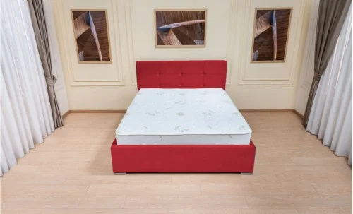 Set Pat Fresh cu Saltea Aloe Vera și Somieră Rabatabilă, 140x200, Roșu Catifelat 