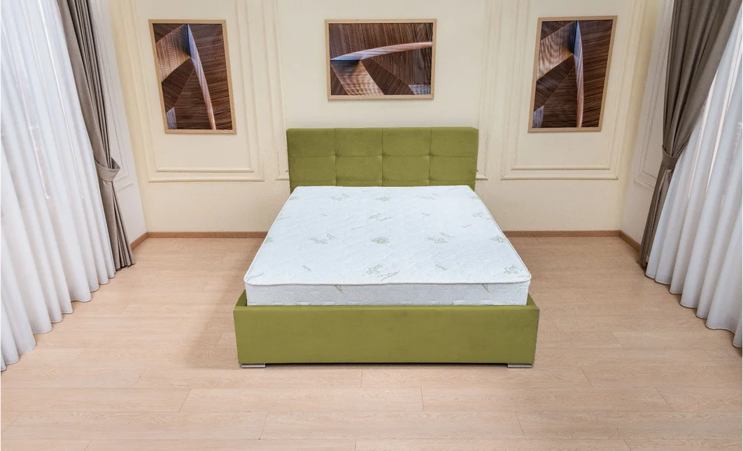 Set Pat Fresh cu Saltea Aloe Vera și Somieră Rabatabilă, 180x200, Verde Olive  3