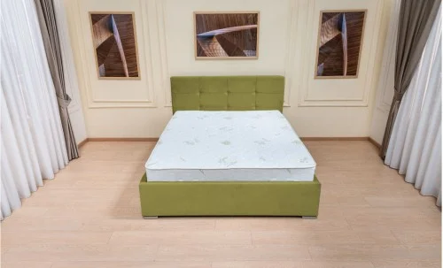 Set Pat Fresh cu Saltea Aloe Vera și Somieră Rabatabilă, 180x200, Verde Olive 