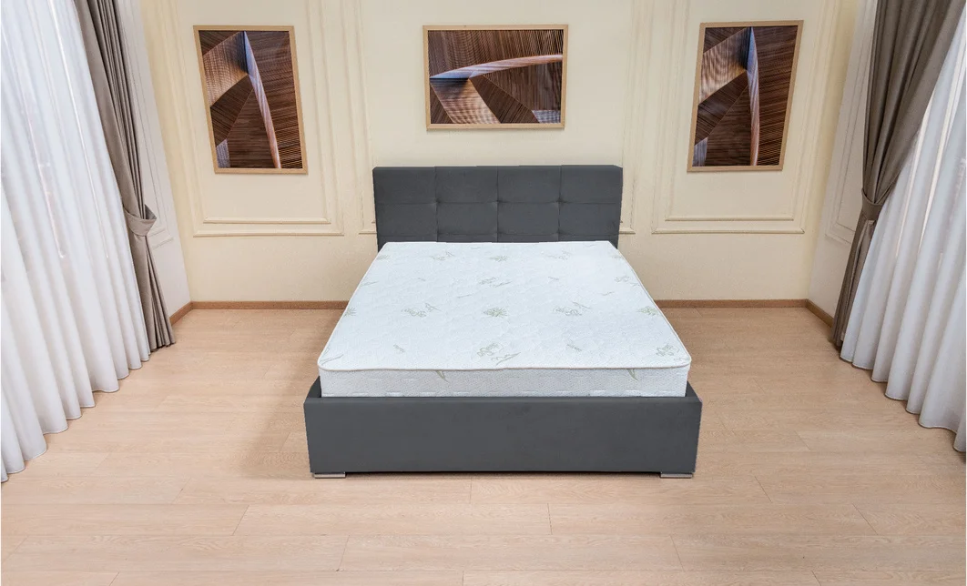 Set Pat Fresh cu Saltea Aloe Vera și Somieră Rabatabilă, 140x200, Grafit  4