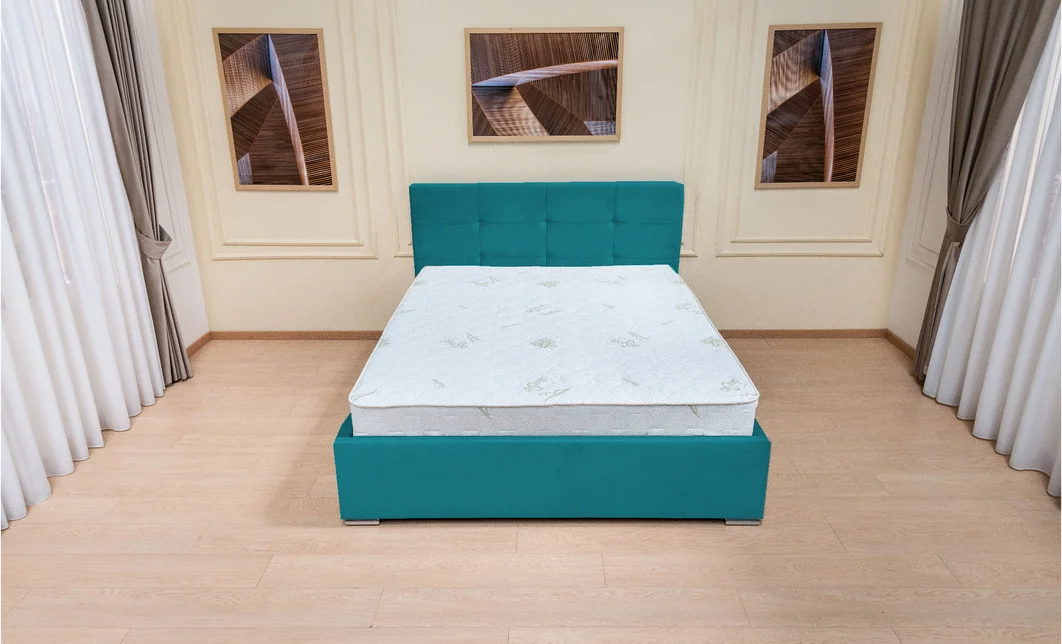 Set Pat Fresh cu Saltea Aloe Vera și Somieră Rabatabilă, 180x200, Turcoaz  4