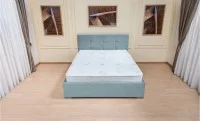 Set Pat Fresh cu Saltea Aloe Vera și Somieră Rabatabilă, 140x200, Gri Albăstrui 3