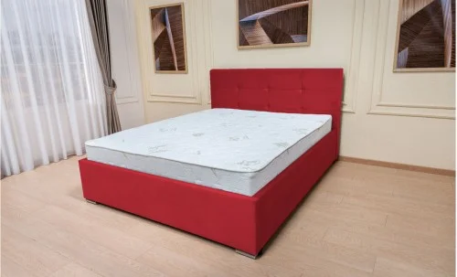 Set Pat Fresh cu Saltea Aloe Vera și Somieră Rabatabilă, 140x200, Roșu Catifelat 