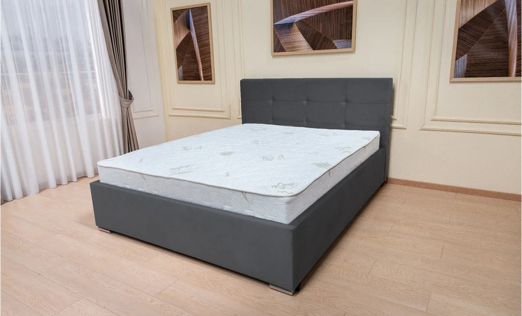 Set Pat Fresh cu Saltea Aloe Vera și Somieră Rabatabilă, 140x200, Grafit  8