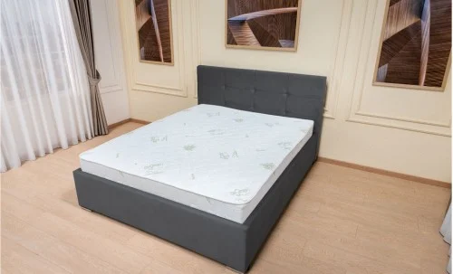 Set Pat Fresh cu Saltea Aloe Vera și Somieră Rabatabilă, 140x200, Grafit 