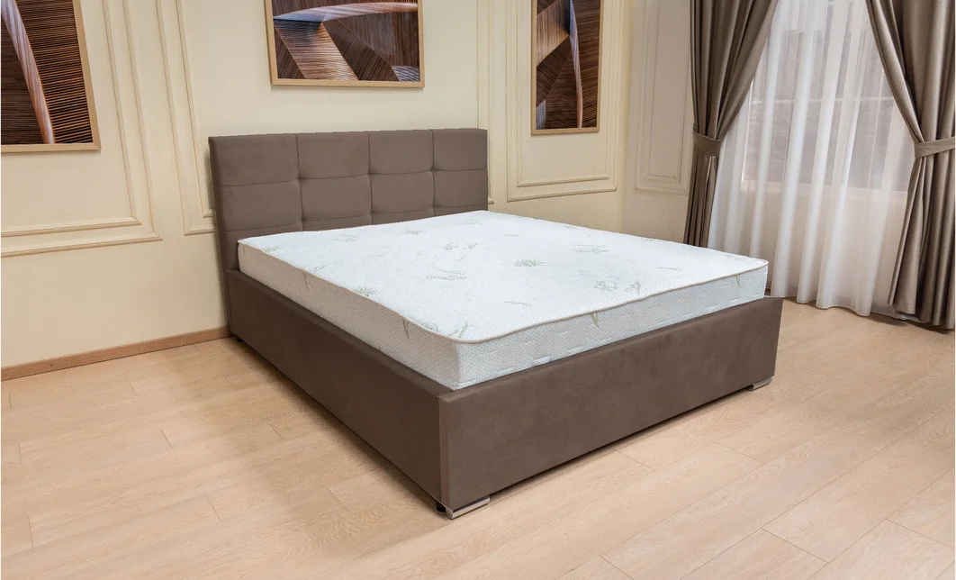Set Pat Fresh cu Saltea Aloe Vera și Somieră Rabatabilă, 180x200, Maro Deschis  3