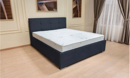 Set Pat Fresh cu Saltea și Somieră Rabatabilă, 140x200, Albastru Închis 