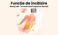 Fotoliu de Masaj A077 Bej, Masaj pe 6 Zone, Role 3D S-Curve, Stretching, Încălzire, Bluetooth 5