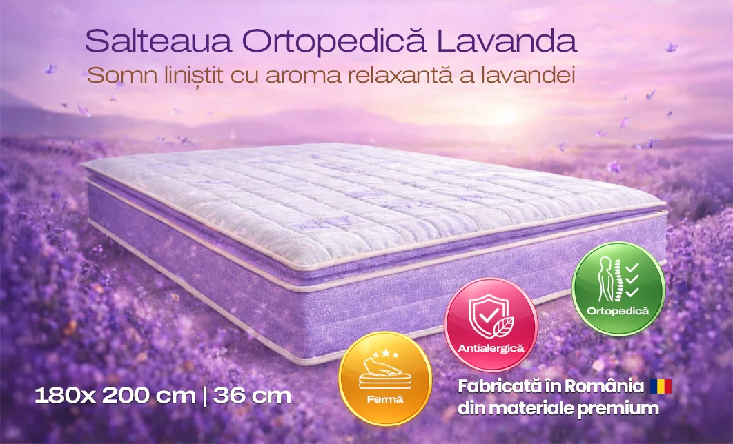 Saltea Lavanda, 180x200x33cm 3
