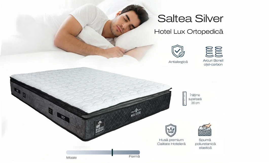 Saltea Silver, 100x190x33cm 6