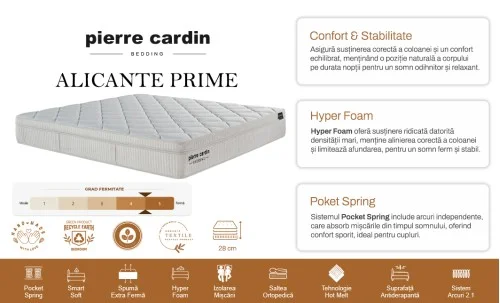  Pierre Cardin - Saltea Alicante  Prime 160x200