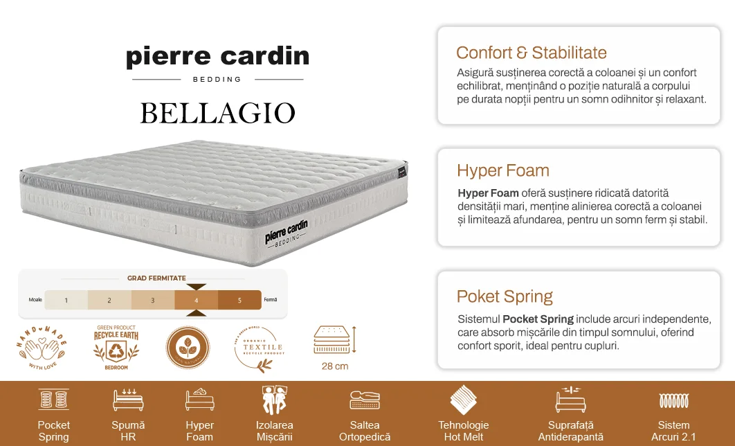 Pierre Cardin - Saltea Bellagio 160x200 6