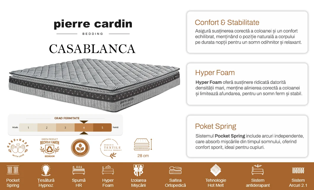  Pierre Cardin - Saltea Casablanca 160x200 6