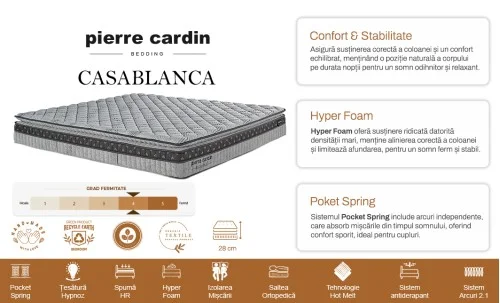  Pierre Cardin - Saltea Casablanca 160x200