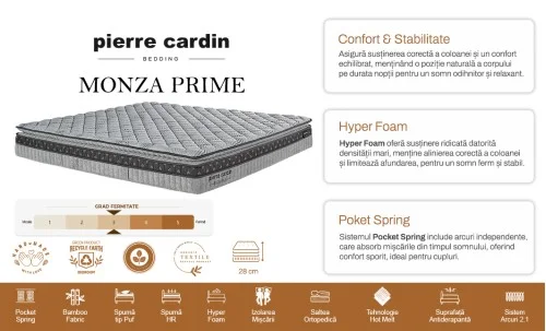  Pierre Cardin - Saltea Monza 160x200