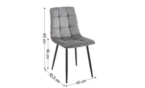 Set Masă Living cu 4 Scaune KJD6314 Gri