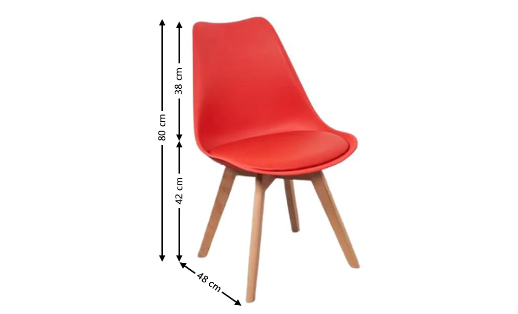 Scaun Living J900 Rosu 1