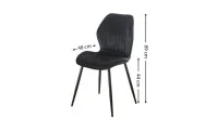 Scaun Living Tapitat KJC104 Negru 2