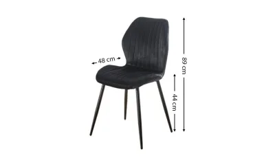 Scaun Living Tapitat KJC104 Negru