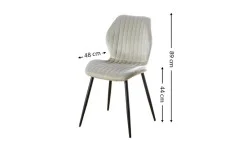 Scaun Living Tapitat KJC104 Bej