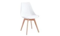 Set Masă Living SL673 Albă cu 6 Scaune de Living J900 Albe 4