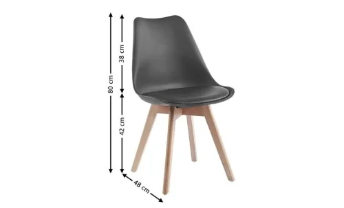 Set Masa Rotunda DT08 Alba cu 4 Scaune J900 Gri
