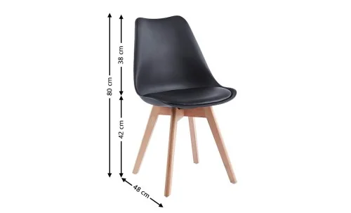 Scaun Living J900 Negru