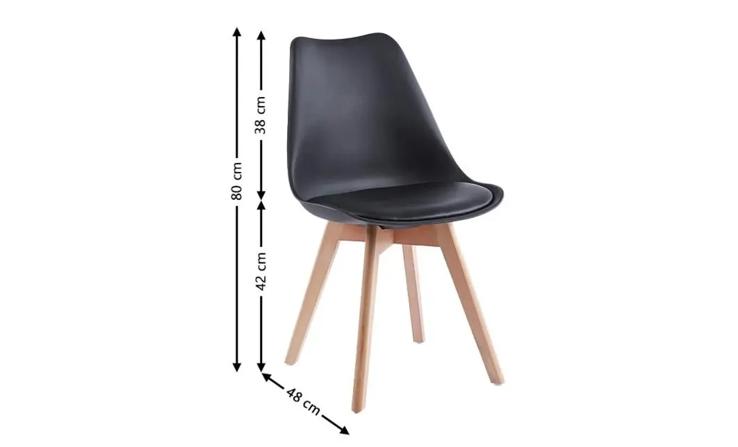 Set Masă Living SL673 Albă cu 6 Scaune de Living J900 Negre 4