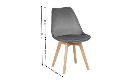 Set Masă Living SL673 Albă cu 6 Scaune de Living J901 Gri