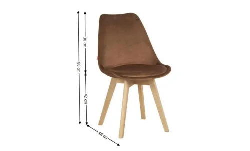 Set Masă Living SL673 Albă cu 4 Scaune J901 Maro