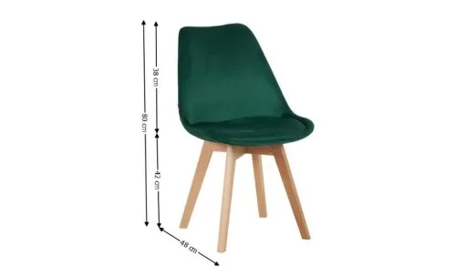 Set Masă Living SL673 Albă cu 4 Scaune J901 Verzi