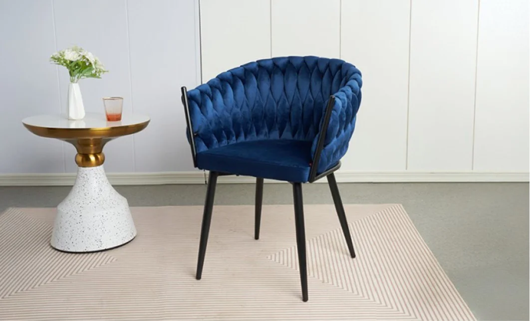 Scaun Living Tapitat KJC11 Albastru