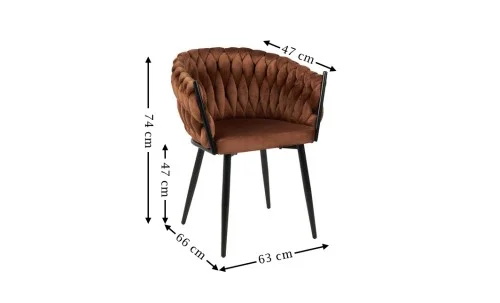 Scaun Living Tapitat KJC11 Maro
