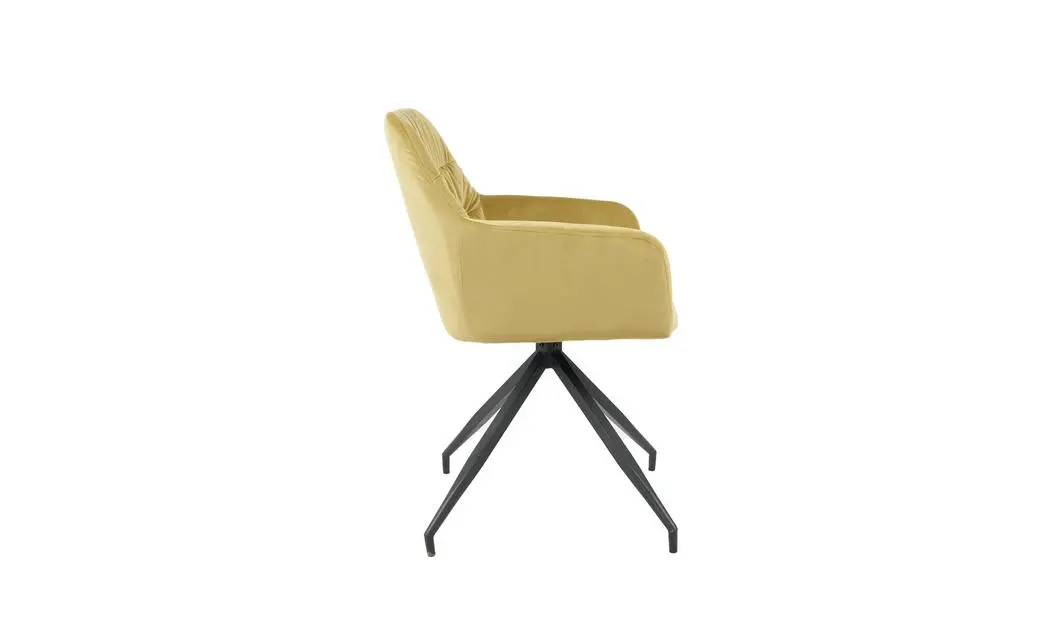 Scaun Living Tapitat KJC4345 Mustar 4