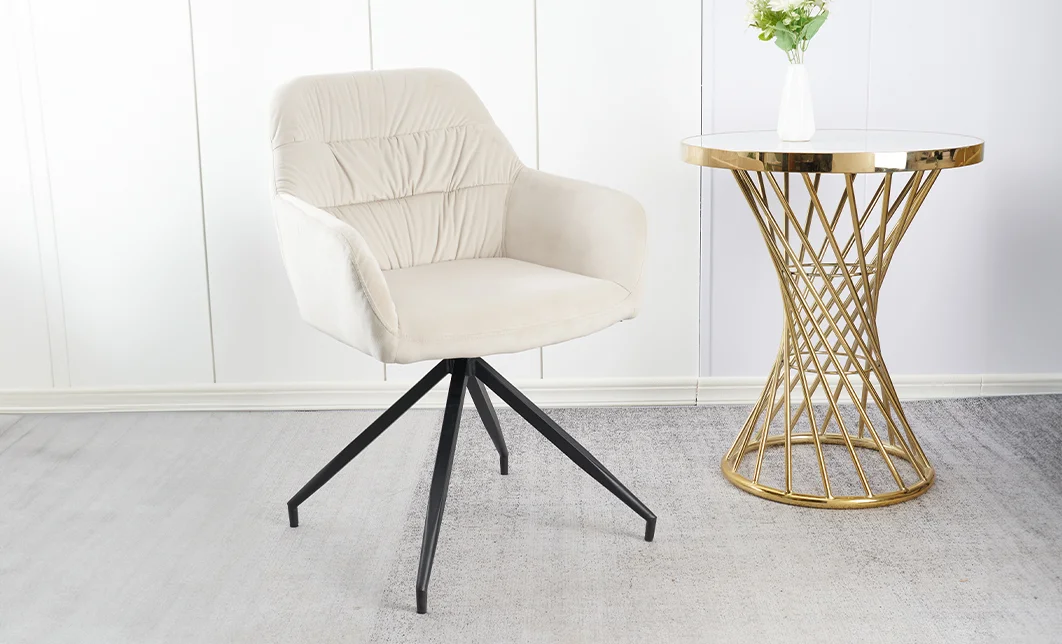 Scaun Living Tapitat KJC4345 Bej