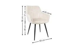 Scaun Living KJC4343, Bej