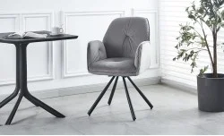 Scaun Living Rotativ KJC80 Gri