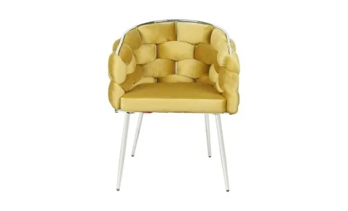 Scaun Living Tapitat KJC14 Mustar
