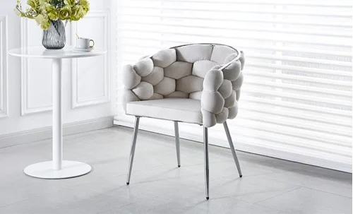 Scaun Living Tapitat KJC14 Bej