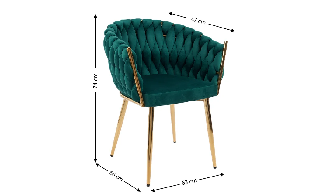 Scaun Living Tapitat KJC12 Verde 1